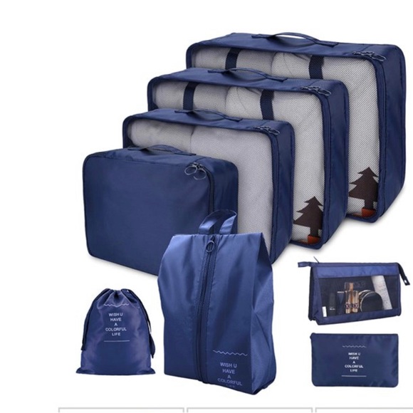 Yeahmart Storage & Organization Travel 8 Pc Packing Luggage Cubes